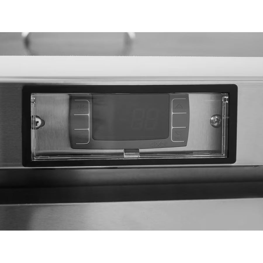 ATOSA MSF8301GR 27" 1 DOOR SANDWICH PREP TABLE REFRIGERATED w/ CASTERS & PANS
