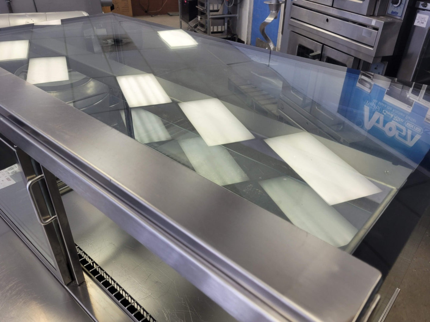 44" W VIENNA COUNTERTOP COLD DISPLAY SQUARE GLASS DESSERT COOLER