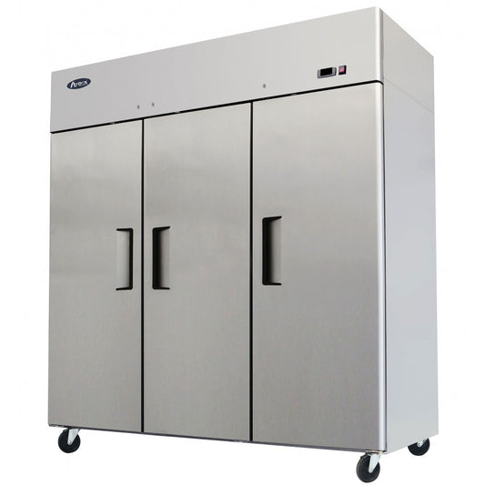 ATOSA MBF8006GR 69.2 CU FT THREE DOOR TOP MOUNT REACH-IN REFRIGERATOR