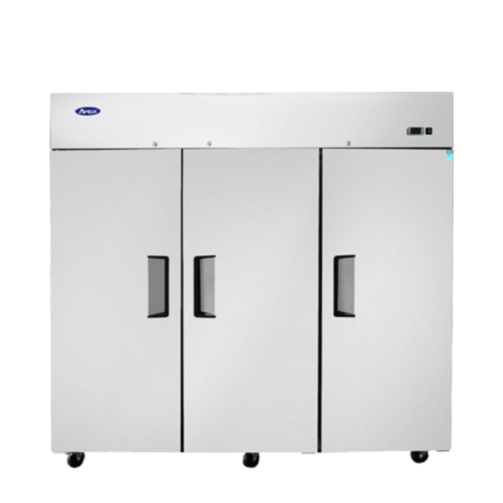ATOSA MBF8006GR 69.2 CU FT THREE DOOR TOP MOUNT REACH-IN REFRIGERATOR