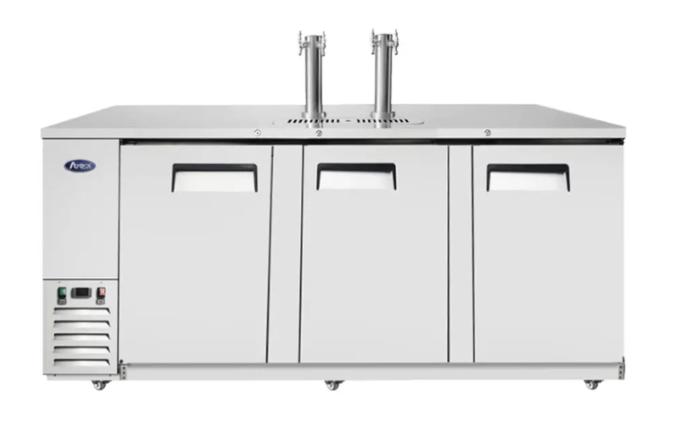 ATOSA MKC90GR THREE DOOR 4 KEG CAPACITY DRAFT BEER COOLER KEGERATOR