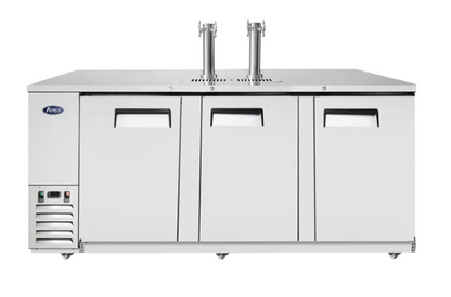 ATOSA MKC90GR THREE DOOR 4 KEG CAPACITY DRAFT BEER COOLER KEGERATOR