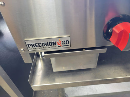 PRECISION HDTG-48 CHROME-TOP 48" THERMOSTATIC NATURAL GAS GRIDDLE 120,000 BTU