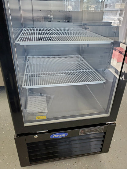 ATOSA MCF8722GR 1 DOOR GLASS REFRIGERATOR MERCHANDISER 33° to 38°F LED LIGHTING