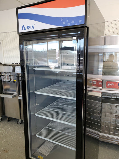 ATOSA MCF8722GR 1 DOOR GLASS REFRIGERATOR MERCHANDISER 33° to 38°F LED LIGHTING