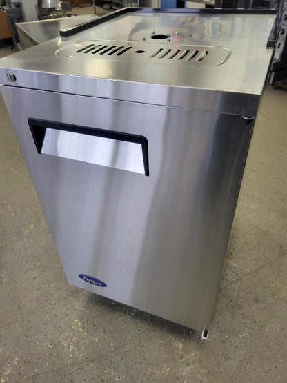 ATOSA MKC23GR 23" DUAL FAUCET DRAFT BEER COOLER 1 - 1/2 KEG