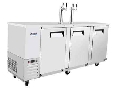 ATOSA MKC90GR THREE DOOR 4 KEG CAPACITY DRAFT BEER COOLER KEGERATOR