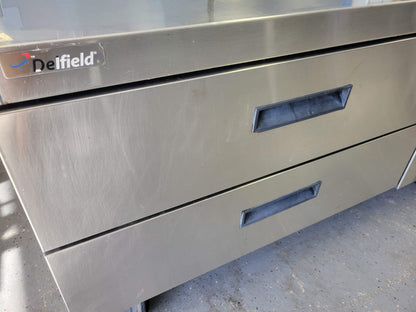 DELFIELD 17C52P REFRIGERATED CHEF BASE 52" WIDE 2 DRAWERS DIGITAL GAUGE - 115 V