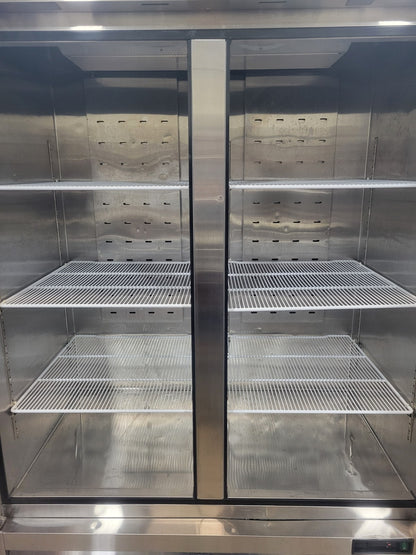 ATOSA MBF8503GR 54" TWO-SECTION REACH-IN FREEZER W/ 2 SOLID DOORS BOTTOM MOUNT