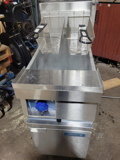 ANETS GPC-14 PASTA PRO 14" PASTA COOKER NAT GAS STAINLESS W/ CASTERS