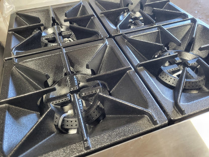 PRECISION HP-4 4 BURNER NAT GAS HOTPLATE COUNTERTOP