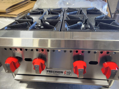 PRECISION HP-4 4 BURNER NAT GAS HOTPLATE COUNTERTOP