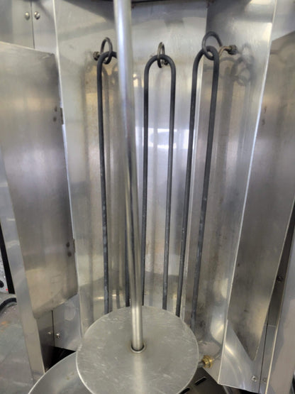 OPTIMAL AUTODONOR 3PE 65 LB. ELECTRIC GYRO MACHINE VERTICAL BROILER 208V