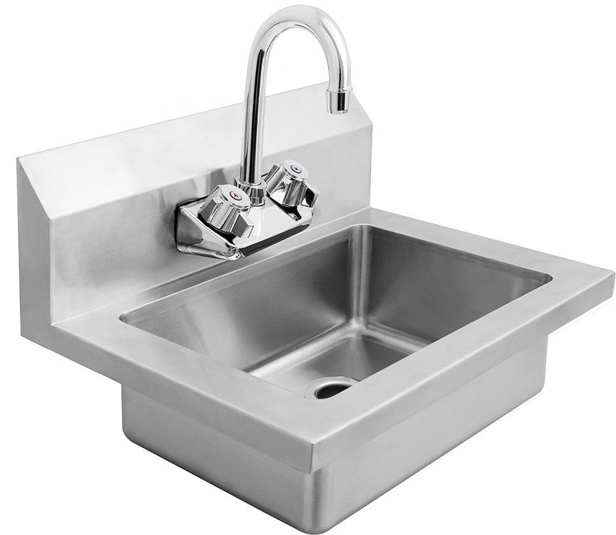 ATOSA MRS-HS-18 18" WIDE HAND SINK W/ SPLASH MOUNT FAUCET