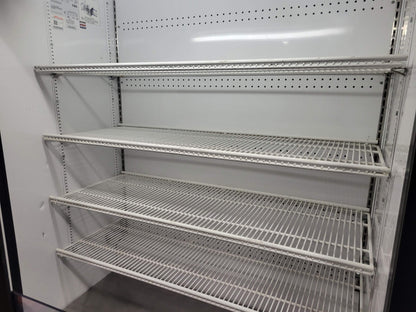 TRUE TAC-48 48" VERTICAL AIR CURTAIN REFRIGERATED OPEN MERCHANDISER NIGHT SHADE