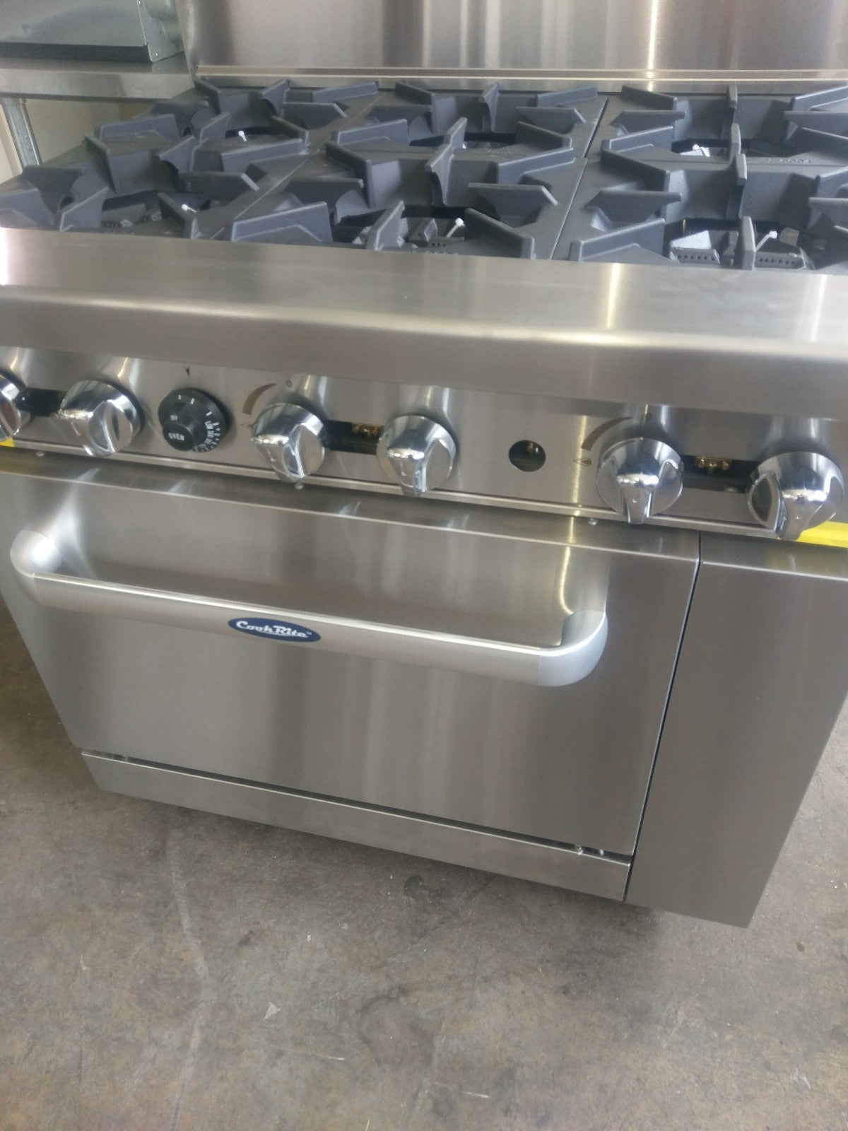 ATOSA AGR-6B 6 BURNER RANGE W/ OVEN BASE NATURAL GAS BRAND NEW 1 YEAR WARRANTY