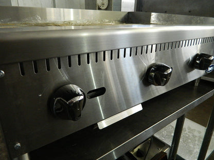 ATOSA ATMG-36 HEAVY DUTY STAINLESS STEEL 36-INCH MANUAL GRIDDLE - NATURAL GAS