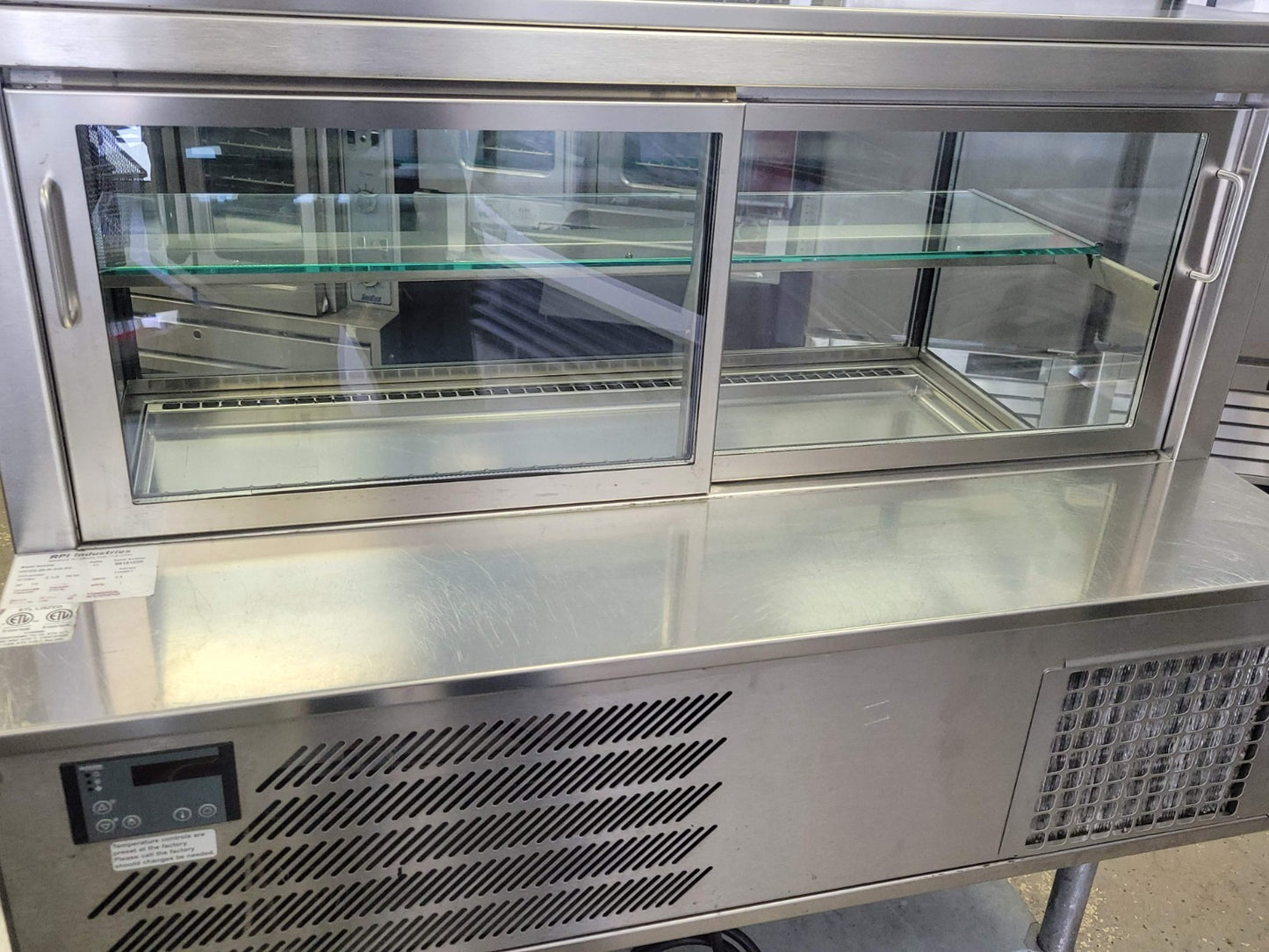 44" W VIENNA COUNTERTOP COLD DISPLAY SQUARE GLASS DESSERT COOLER