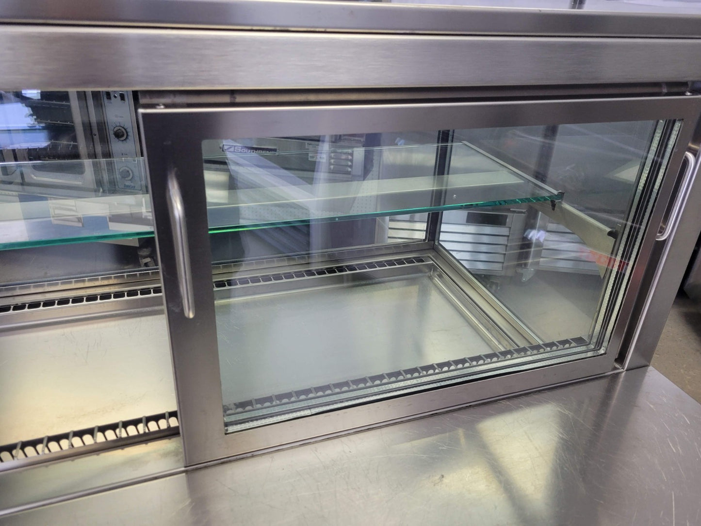 44" W VIENNA COUNTERTOP COLD DISPLAY SQUARE GLASS DESSERT COOLER