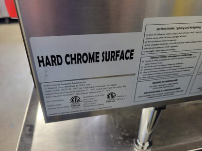 PRECISION HDTG-36 CHROME-TOP 36" THERMOSTATIC NATURAL GAS GRIDDLE 90,000 BTU