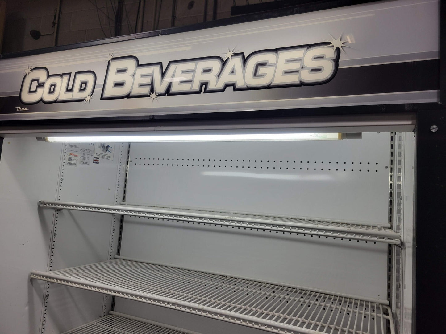 TRUE TAC-48 48" VERTICAL AIR CURTAIN REFRIGERATED OPEN MERCHANDISER NIGHT SHADE