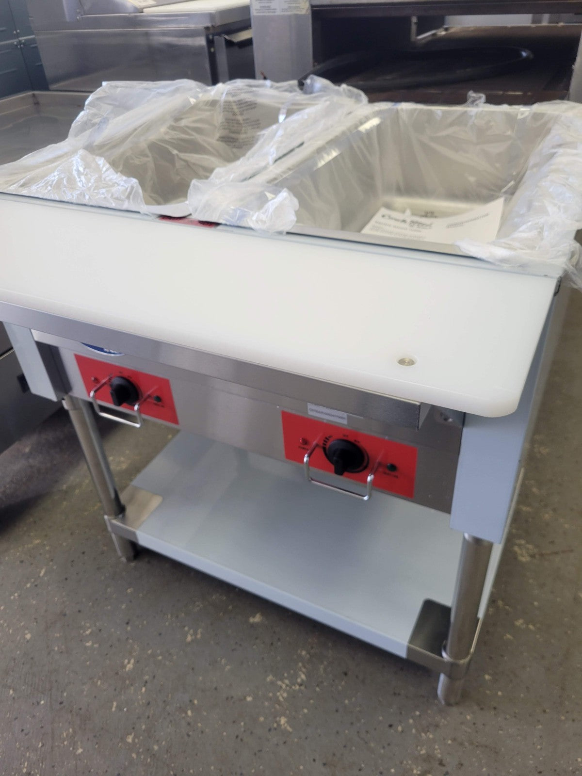 ATOSA CSTEA-2C 2 WELL ELECTRIC STEAM TABLE W/ WATER PANS