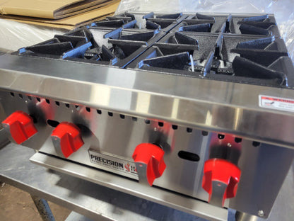 PRECISION HP-4 4 BURNER NAT GAS HOTPLATE COUNTERTOP