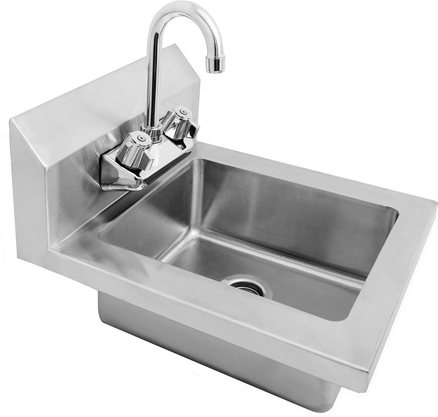ATOSA MRS-HS-14W HAND SINK W/ WRIST BLADE HANDLE SPLASH MOUNT FAUCET