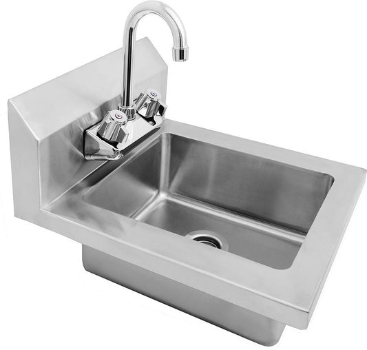 ATOSA MRS-HS-14W HAND SINK W/ WRIST BLADE HANDLE SPLASH MOUNT FAUCET
