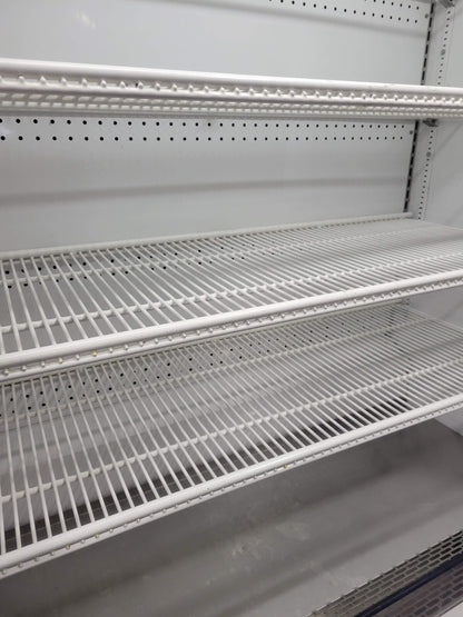 TRUE TAC-48 48" VERTICAL AIR CURTAIN REFRIGERATED OPEN MERCHANDISER NIGHT SHADE