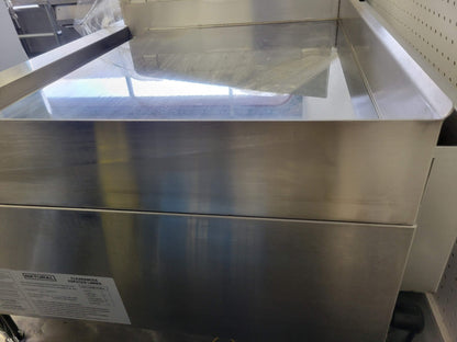 PRECISION HDTG-36 CHROME-TOP 36" THERMOSTATIC NATURAL GAS GRIDDLE 90,000 BTU