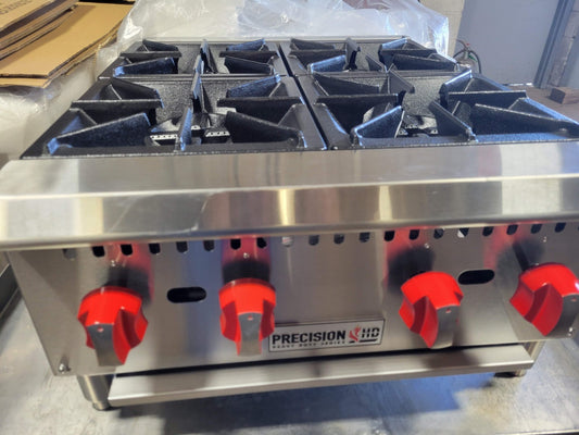 PRECISION HP-4 4 BURNER NAT GAS HOTPLATE COUNTERTOP
