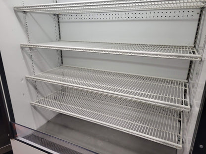 TRUE TAC-48 48" VERTICAL AIR CURTAIN REFRIGERATED OPEN MERCHANDISER NIGHT SHADE