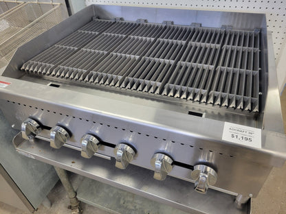 ADMIRAL CRAFT CTC-36 COUNTERTOP RADIANT CHARBROILER - 120,000 BTU LPG PROPANE