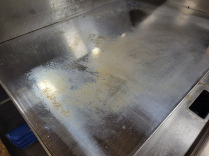 VULCAN MSA36-CN 36" CHROME TOP GRIDDLE W/ RAISED TAPERED BACK SPLASH NAT GAS