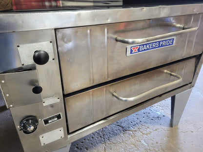 BAKERS PRIDE MODEL 251 / 252 DEPTH 8" DOUBLE DECK HEIGHT GAS OVENS NATURAL GAS