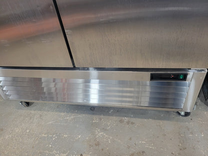 ATOSA MBF8503GR 54" TWO-SECTION REACH-IN FREEZER W/ 2 SOLID DOORS BOTTOM MOUNT
