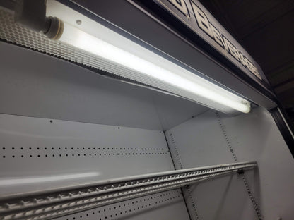 TRUE TAC-48 48" VERTICAL AIR CURTAIN REFRIGERATED OPEN MERCHANDISER NIGHT SHADE