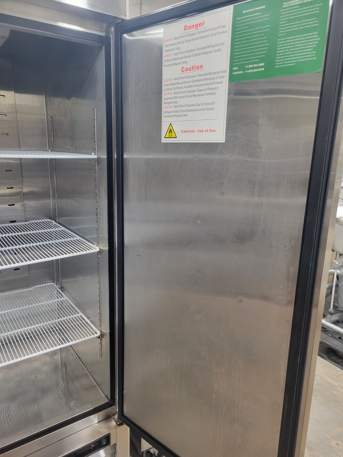 ATOSA MBF8503GR 54" TWO-SECTION REACH-IN FREEZER W/ 2 SOLID DOORS BOTTOM MOUNT