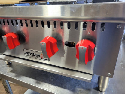 PRECISION HP-4 4 BURNER NAT GAS HOTPLATE COUNTERTOP