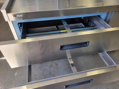 DELFIELD 17C52P REFRIGERATED CHEF BASE 52" WIDE 2 DRAWERS DIGITAL GAUGE - 115 V
