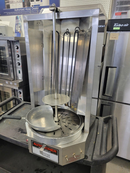 OPTIMAL AUTODONOR 3PE 65 LB. ELECTRIC GYRO MACHINE VERTICAL BROILER 208V