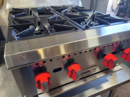 PRECISION HP-4 4 BURNER NAT GAS HOTPLATE COUNTERTOP