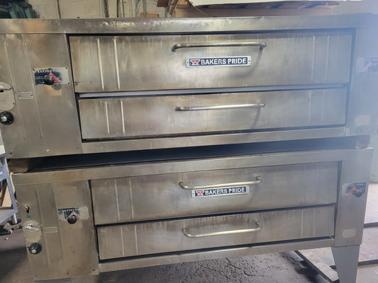 BAKERS PRIDE Y-600 DOUBLE DECK 8" DECK HEIGHT PIZZA OVENS SERIES NATURAL GAS