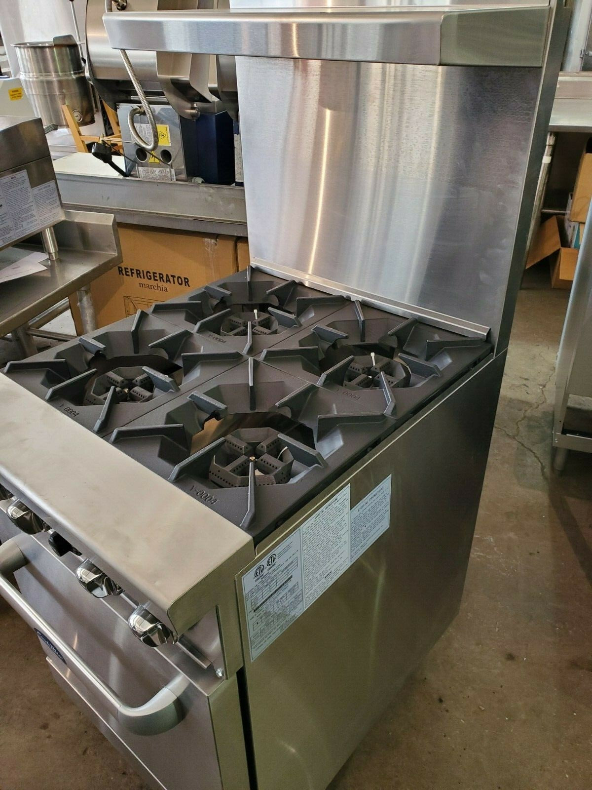 ATOSA AGR-4B 4 BURNER RANGE W/ OVEN BASE NATURAL GAS BRAND NEW 1 YEAR WARRANTY