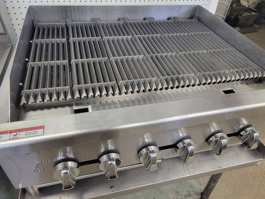 ADMIRAL CRAFT CTC-36 COUNTERTOP RADIANT CHARBROILER - 120,000 BTU LPG PROPANE