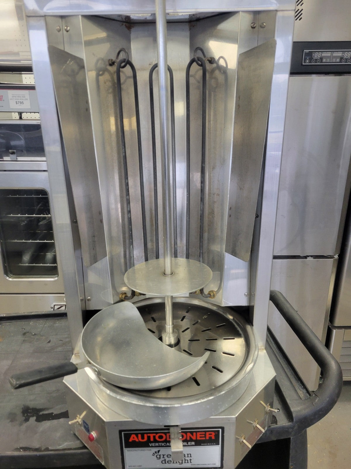 OPTIMAL AUTODONOR 3PE 65 LB. ELECTRIC GYRO MACHINE VERTICAL BROILER 208V