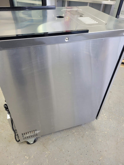 ATOSA MKC23GR 23" DUAL FAUCET DRAFT BEER COOLER 1 - 1/2 KEG