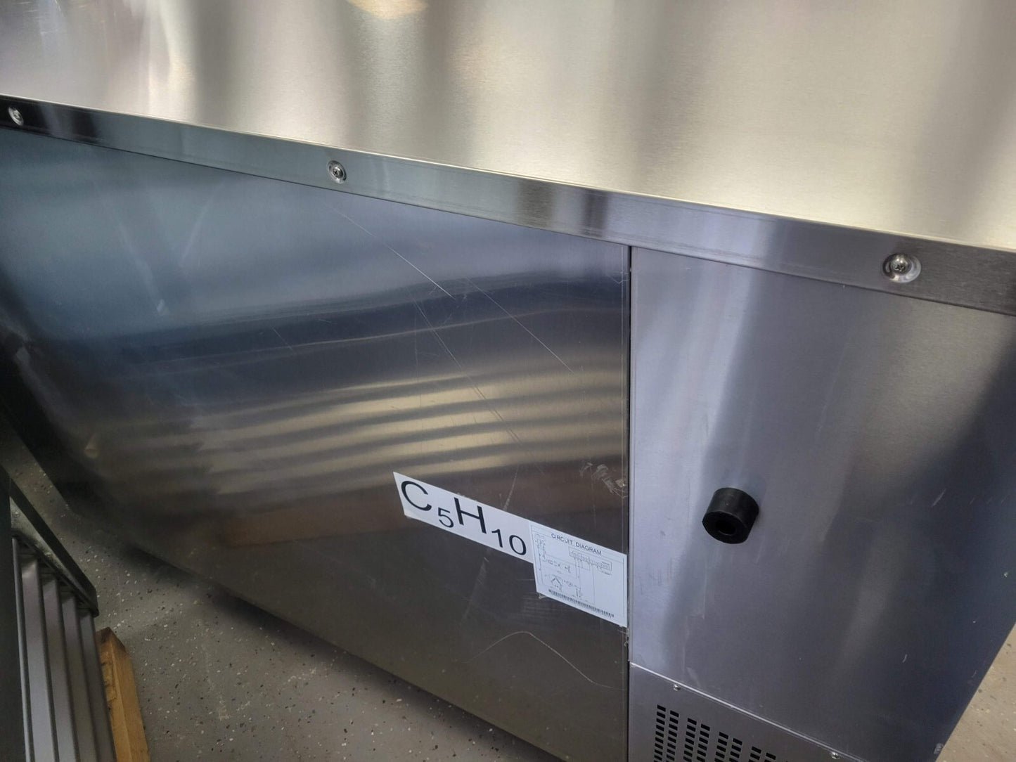 ATOSA MBB59GGR 59 2 GLASS DOOR STAINLESS STEEL BACK BAR COOLER - 17.3 CU FT