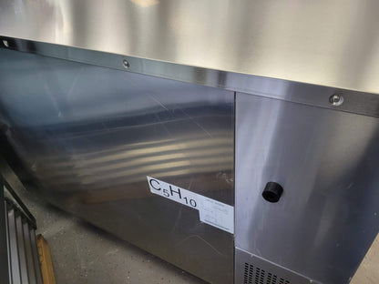 ATOSA MBB59GGR 59 2 GLASS DOOR STAINLESS STEEL BACK BAR COOLER - 17.3 CU FT